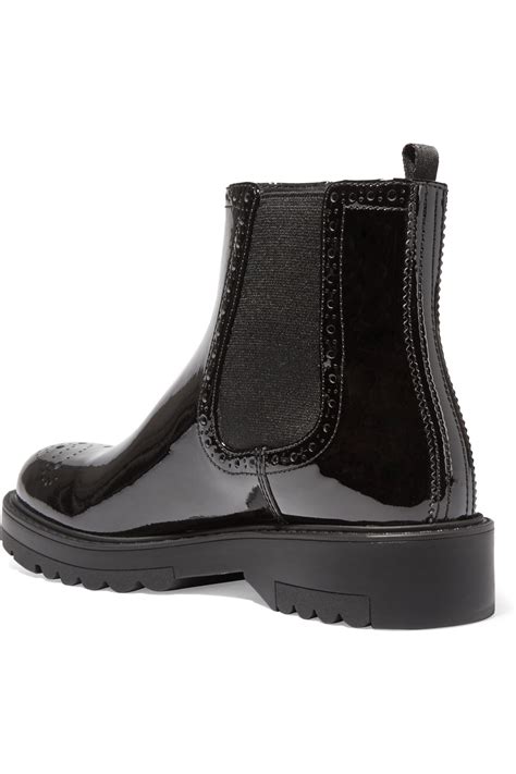 prada patent leather boots|prada patent leather chelsea boots.